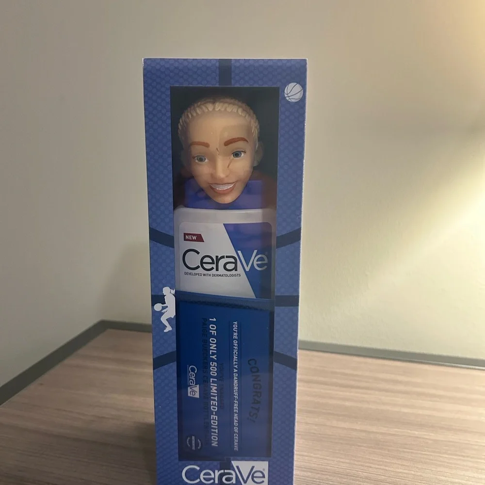 Paige Bueckers Limited edition Cerave Bobble head Shampoo